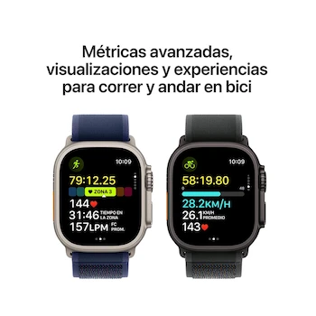 Imagen 4 de Apple Watch Ultra 2 GPS + Cellular con Caja de Titanio Natural de 49 mm y Correa Estilo Milanés de Titanio Natural Mediana