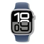 Miniatura de Apple Watch Series 10 GPS + Cellular Caja Aluminio Plata 42mm Correa Deportiva Azul Denim S-M