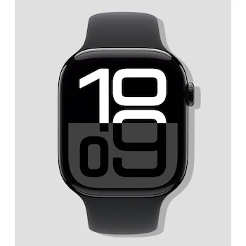 Imagen de referencia para Apple Watch Series 10 GPS Caja de Aluminio Negro Azabache 46 mm Correa Deportiva Negra M-L