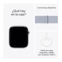 Miniatura de Apple Watch Series 10 GPS con Caja de Aluminio Plata de 46 mm y Correa Loop Deportiva Azul Nube
