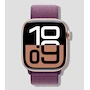 Miniatura de Apple Watch Series 10 GPS 42mm Caja Aluminio Oro Rosa Correa Loop Deportiva Ciruela Modelo MWWK3AM/A