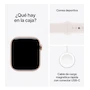 Miniatura de Apple Watch Series 10 GPS 42mm Caja Aluminio Oro Rosa Correa Deportiva Rosa Rubor S-M Modelo MWWH3AM/A