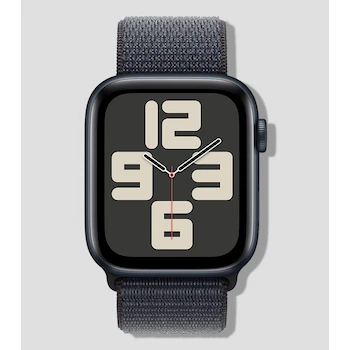 Imagen de referencia para Apple Watch SE GPS + Cellular con Caja de Aluminio Color Medianoche 44 mm y Correa Deportiva Color Medianoche Talla S-M