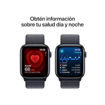 Imagen 4 de Apple Watch SE GPS + Cellular con Caja de Aluminio Color Medianoche 44 mm y Correa Deportiva Color Medianoche Talla S-M