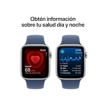 Imagen 4 de Apple Watch SE GPS Caja Aluminio Plata 44mm Correa Deportiva Azul Denim