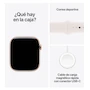 Miniatura de Apple Watch Series 10 GPS Caja Aluminio Oro Rosa 46mm Correa Deportiva Rosa Rubor M-L