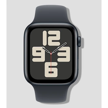 Imagen de referencia para Apple Watch SE GPS 44 mm Caja de Aluminio Color Medianoche con Correa Deportiva Color Medianoche