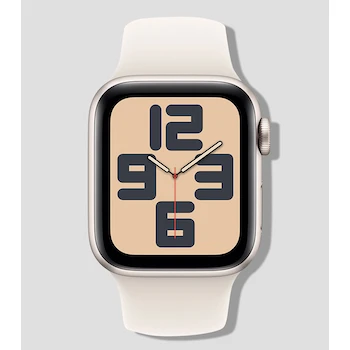 Imagen de referencia para Apple Watch SE GPS 40mm Caja Aluminio Blanco Estelar Correa Deportiva Blanco Estelar