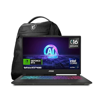 Imagen de referencia para MSI Cyborg 15 AI A1V Translucent Black 15.6" Gaming Laptop Intel Core Ultra 7 155H NVIDIA GeForce RTX 4060 16GB RAM 512GB SSD