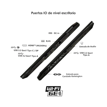 Imagen 4 de MSI Cyborg 15 AI A1V Translucent Black 15.6" Gaming Laptop Intel Core Ultra 7 155H NVIDIA GeForce RTX 4060 16GB RAM 512GB SSD