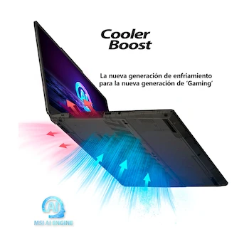 Imagen 5 de MSI Cyborg 15 AI A1V Translucent Black 15.6" Gaming Laptop Intel Core Ultra 7 155H NVIDIA GeForce RTX 4060 16GB RAM 512GB SSD