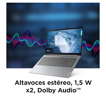 Imagen 2 de Lenovo IdeaPad 1 15AMN7 15.6" Touchscreen Laptop AMD Ryzen 3 7320U 8GB RAM 256GB SSD Radeon 610M Graphics Abyss Blue