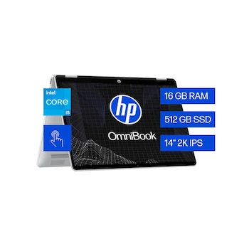 Imagen de referencia para HP OmniBook X 14-fp0054la Laptop 14" Intel Core Ultra 5 Processor 16GB RAM 512GB SSD Meteor Silver