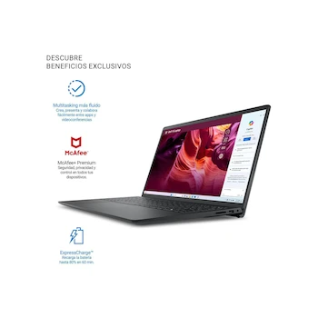 Imagen 2 de Dell Inspiron 15 3535 Laptop 15.6" AMD Ryzen 7 7730U 16GB RAM 1TB SSD Carbon Black Model i3535-A735BLK-PUS