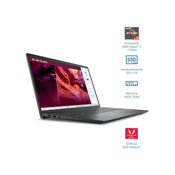 Imagen 3 de Dell Inspiron 15 3535 Laptop 15.6" AMD Ryzen 7 7730U 16GB RAM 1TB SSD Carbon Black Model i3535-A735BLK-PUS