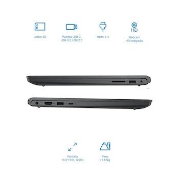 Imagen 5 de Dell Inspiron 15 3535 Laptop 15.6" AMD Ryzen 7 7730U 16GB RAM 1TB SSD Carbon Black Model i3535-A735BLK-PUS