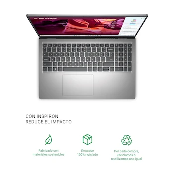 Imagen 3 de Laptop Dell Inspiron 15 DC15255 15.6" AMD Ryzen 5 7520U 8GB RAM 512GB SSD Plata