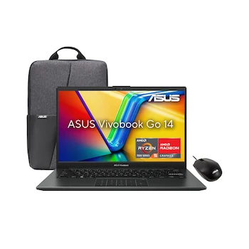 Imagen de referencia para Asus VivoBook Go 14 E1404FA-NK322W Laptop AMD Ryzen 5 7520U 16GB LPDDR5 RAM 512GB M.2 NVMe PCIe SSD Star Black