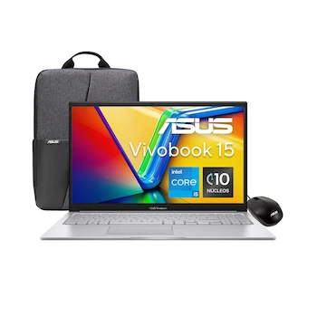 Imagen de referencia para Laptop Asus VivoBook 15 Pantalla 15.6 Pulgadas Procesador Intel Core i5 Memoria RAM 16GB Almacenamiento SSD 512GB Color Plata
