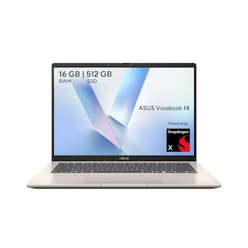 Imagen de referencia para ASUS VivoBook 14 X1407QA-BS56 14" Laptop Qualcomm Snapdragon X Elite X1E-78-100 16GB RAM 512GB SSD Cool Silver