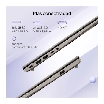 Imagen 5 de ASUS VivoBook 14 X1407QA-BS56 14" Laptop Qualcomm Snapdragon X Elite X1E-78-100 16GB RAM 512GB SSD Cool Silver