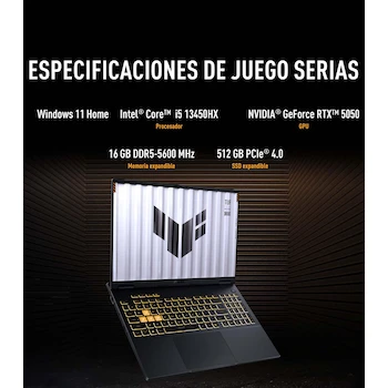 Imagen 2 de Asus TUF Gaming Laptop FX608JH 16" 16GB RAM 512GB SSD