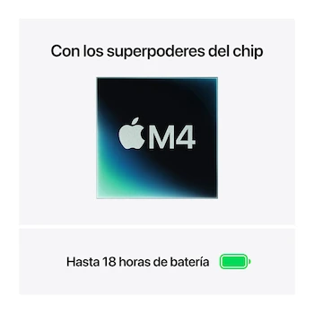 Imagen 2 de Apple MacBook Air 13-inch Laptop with M4 Chip, 16GB Unified Memory, 512GB SSD Storage, Sky Blue