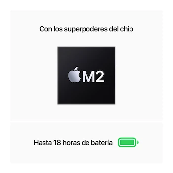 Imagen 3 de MacBook Air 13 Pulgadas Color Medianoche Chip M2 Apple CPU 8 Núcleos GPU 8 Núcleos Neural Engine 16 Núcleos