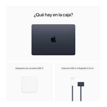 Imagen 5 de MacBook Air 13 Pulgadas Color Medianoche Chip M2 Apple CPU 8 Núcleos GPU 8 Núcleos Neural Engine 16 Núcleos