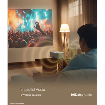 Imagen 2 de Proyector Láser Smart Portátil Epson EpiqVision Mini EF-21 Blanco