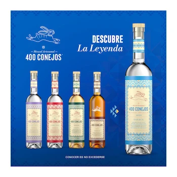 Imagen 5 de Mezcal Artesanal 400 Conejos 700 ml