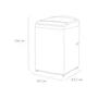 Miniatura de Lavadora LG Automática AI DD Plata 21Kg Carga Superior WT21VV6