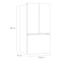 Miniatura de LG Refrigerador French Door GM65BPP 25 Pies Cúbicos Negro Básico