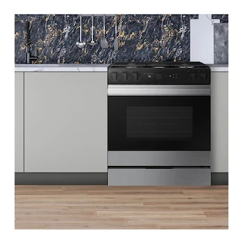 Imagen 2 de Estufa de Piso Samsung Bespoke NSG6DG8500SRAX Gas LP 30" Acero Inoxidable