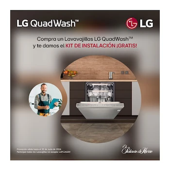 Imagen 2 de Lavavajillas LG Modelo LDP6810SS de 15 Servicios en Acero Inoxidable