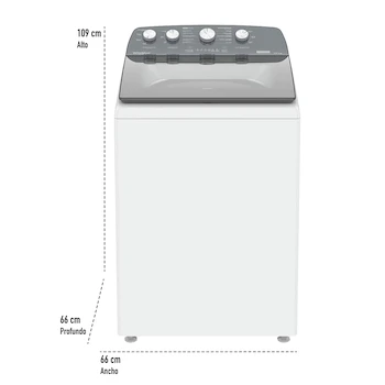 Imagen 3 de Lavadora Whirlpool Xpert System 8MWTW1824WJM Carga Superior 18 Kg Blanca