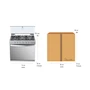 Miniatura de Whirlpool WER3100D Estufa Empotrable Xpert Flamma Gas 30" Gris