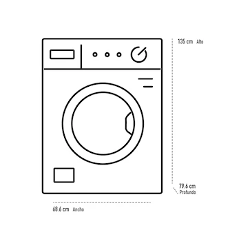 Imagen 3 de Lavasecadora Samsung WD22T6500GV Eléctrica Carga Frontal 22 Kg Negra