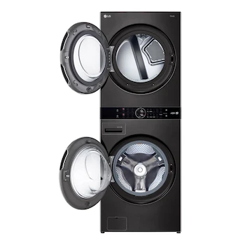 Imagen 4 de Centro de Lavado LG WashTower WK22BS6 Negro Acero, Carga Frontal 22 kg, Gas Natural Convertible a LP