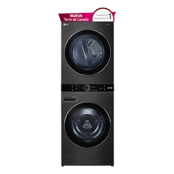 Imagen 5 de Centro de Lavado LG WashTower WK22BS6 Negro Acero, Carga Frontal 22 kg, Gas Natural Convertible a LP
