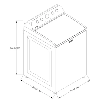 Imagen 3 de Maytag Lavadora Automática 24 kg ExtraPower HE Carga Superior 7MMVW5035PW Blanca