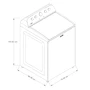 Miniatura de Maytag Lavadora Automática 24 kg ExtraPower HE Carga Superior 7MMVW5035PW Blanca