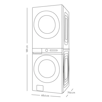 Imagen 3 de Centro de Lavado Samsung Laundry HUB WH22DBH570GVAX a Gas Natural Convertible a LP Carga Frontal 22 Kg Negro