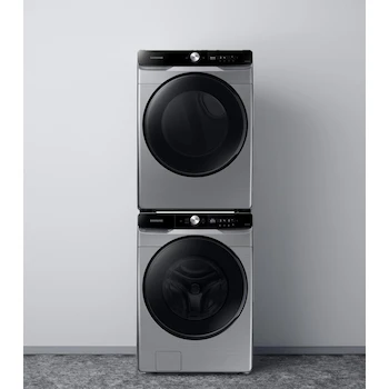 Imagen 2 de Samsung WF22DV246P Centro de Lavado Frontal 22 Kg Inox Lavadora Eléctrica y Secadora Gas Natural Convertible a LP