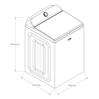 Imagen 3 de Maytag Lavadora Eléctrica de Carga Superior 25 Kg Modelo 7MMVW6500RB Color Volcano Black