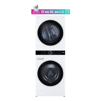 Imagen alusiva al producto Centro de Lavado LG WashTower Eléctrica-Gas Carga Frontal Modelo WK22WS6 22 Kg Blanco