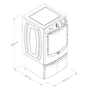 Miniatura de Maytag Lavadora Automática Pet Pro 7MMFW7020RU 23 Kg Carga Frontal con Pedestal Metallic Slate