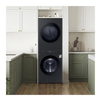 Imagen 2 de Samsung BESPOKE AI WH26DBH700EVAX Centro de Lavado Eléctrico de Carga Frontal 26 Kg Negro Caviar