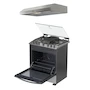 Miniatura de Whirlpool Combo Estufa de Piso Gas LP 30 Pulgadas + Campana Empotrable Acero Inoxidable