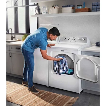 Imagen 2 de Secadora a Gas Maytag Carga Frontal 26 Kg Modelo 7MMGD5430PW Blanca